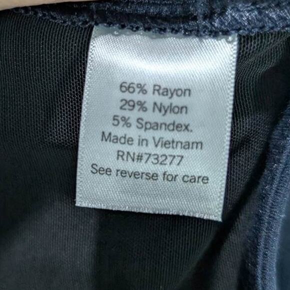 Nine West Pull On Pants Womens XL Navy Straight Ankle Stretch Career Work Preppy - Picture 8 of 10